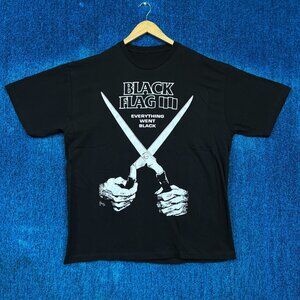 Black Flag Everything Went Black Rock T-shirt Size Extra Large